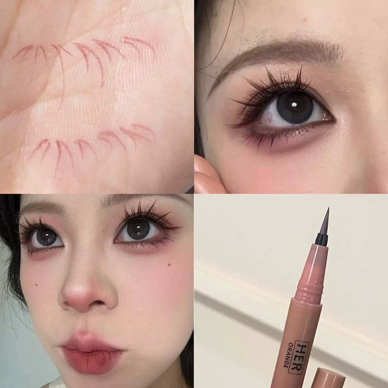HERORANGE ~Подводка-лайнер Eyeliner Pen с эффектом лифтинга, водостойкая и потостойкая, очень тонкая головка, ощущение маминой кожи, шелковистый подводка для глаз