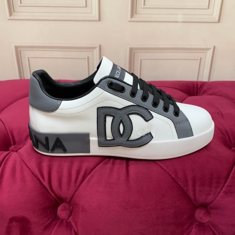 Comercio exterior orden Original D familia Four Seasons casual low-top DG plataforma zapatos de cuero punta redonda talón plano zapatos de viscosa de los hombres Guangzhou bienes