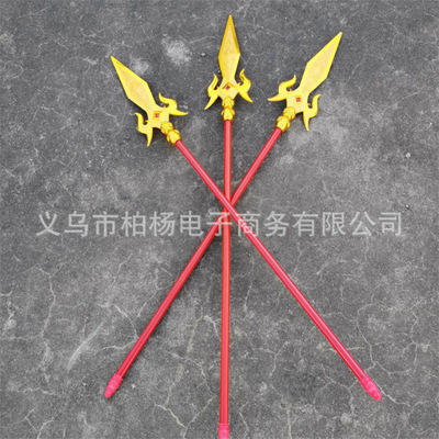 批发哪吒火尖枪红杆红缨枪可拆卸新枪舞台表演道具三国兵器景区刀
