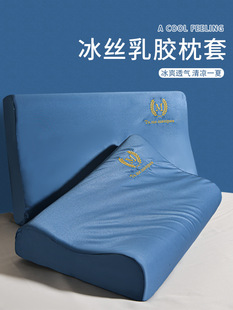 2025 Summer Ice Silk Latex Pillowcase 40Cmx60Cm Memory Pillowcase Single 30X50 Latex Pillowcase Pair