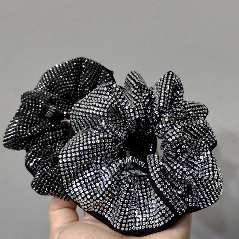 Korean Full Diamond Hair Scrunchies display picture 6