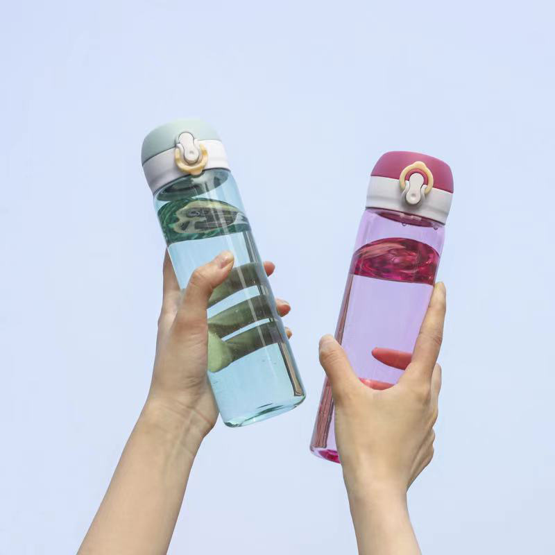 新品创意弹跳杯塑料杯子运动水壶礼品水杯广告定制太空杯可定制