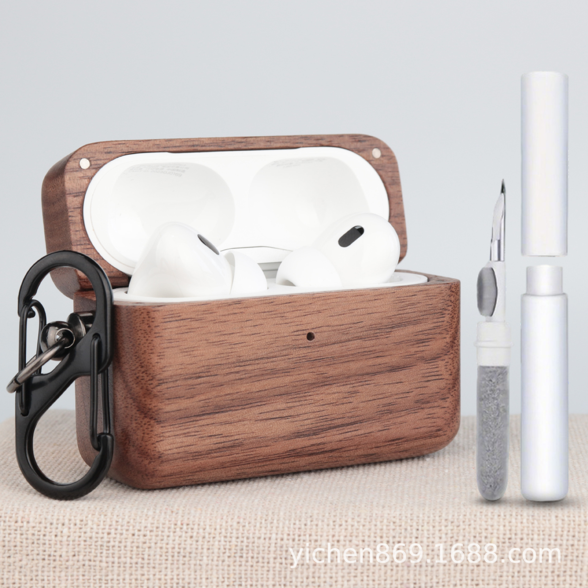 Деревянный защитный кейс для наушников Apple AirPods Pro 3 от Муюй Чжичуан