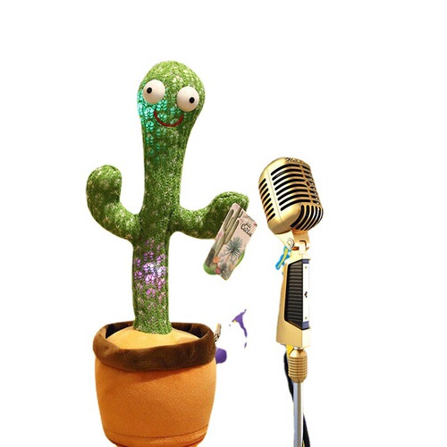 Manufacturer wholesale cross-border dancing cactus plush singing and dancing toy in the style of internet celebrity