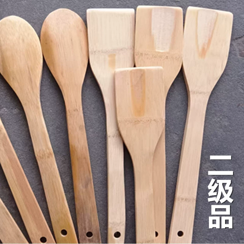 Фабричная прямая продажа, лопатка из бамбука второго сорта, ложка, кухонная лопатка, не прилипает