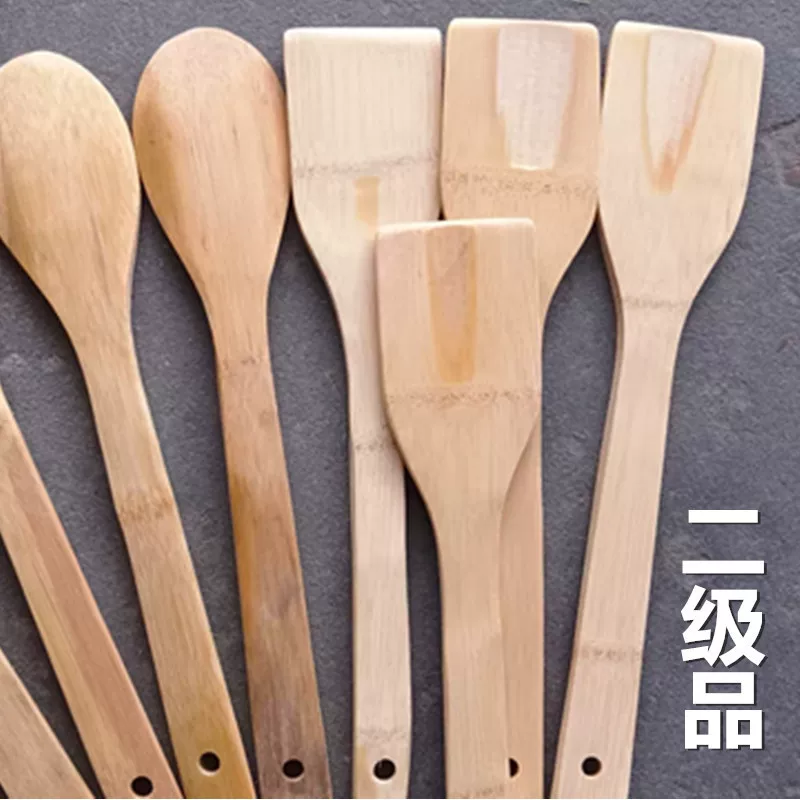 Фабричная прямая продажа, лопатка из бамбука второго сорта, ложка, кухонная лопатка, не прилипает