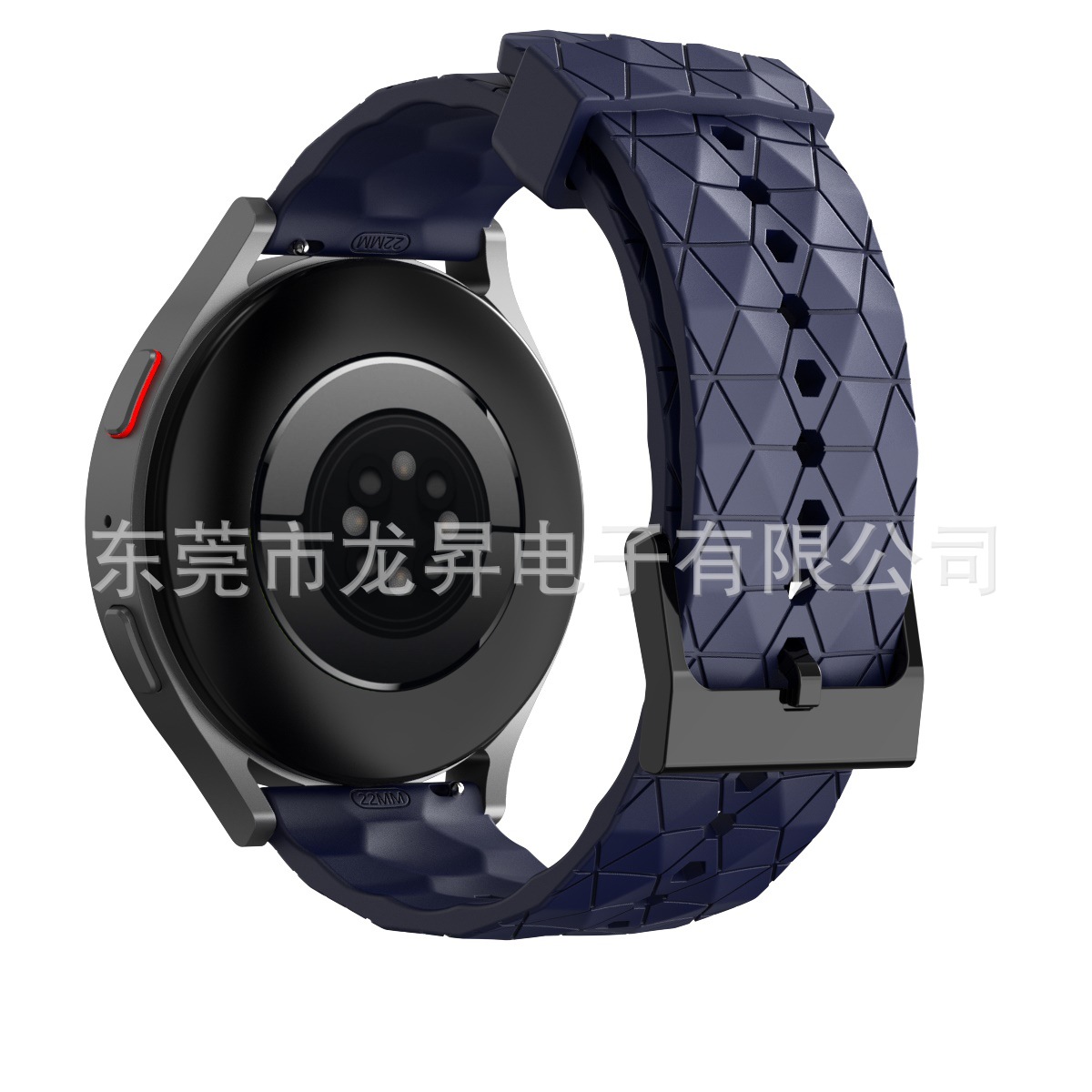 Aplicable a Samsung Watch5 Huawei reloj GT fútbol patrón 20/22mm Jiaming Boneng correa de silicona universal