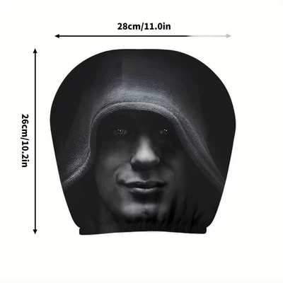 Pillow Covers, and Can Make Car Pillow – Universal seat cover - dark-mysterious-portrait-double-sided-printing-1-pack