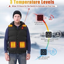 X 24441 Heated Vest with Removable Hood �������� ŷ���羳
