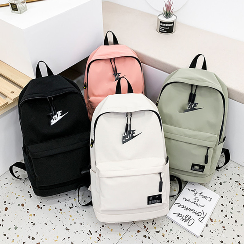 3412# trendy logo backpack simple large capacity junior Senior high school student schoolbag men's and women's leisure travel backpack