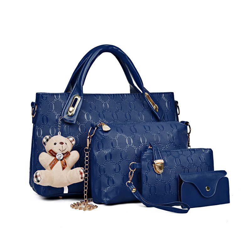 Popular Women's Bags 2026 New Fashion Casual Bear Four-Piece Set Mother-Daughter Bag Single Shoulder Crossbody Handbag Wholesale Popular Women's Bags 2026 New Fashion Casual Bear Four-Piece Set Mother-Daughter Bag Single Shoulder Crossbody Handbag Wholesale