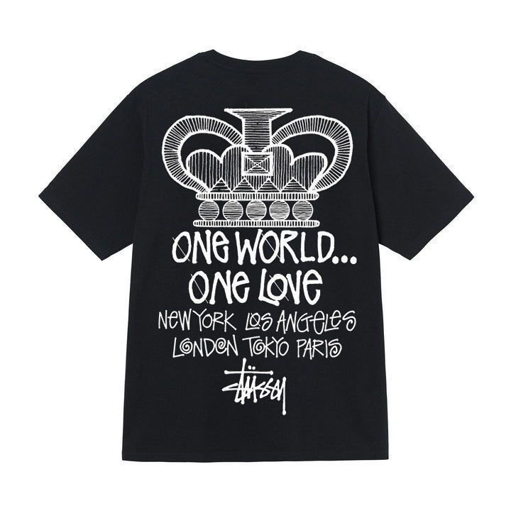 stusy スタッシー 2025年新作 8 男女兼用 半袖Tシャツ 夏 ブラック ホワイト メンズTシャツ ゆったり 230g|undefined