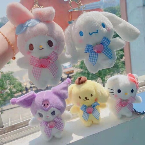 Cute cartoon doll plush pendant Internet celebrity grabber doll ins small doll doll bag pendant