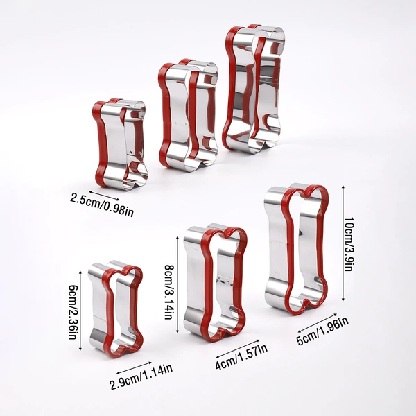 3-piece set-bone cookie cutter