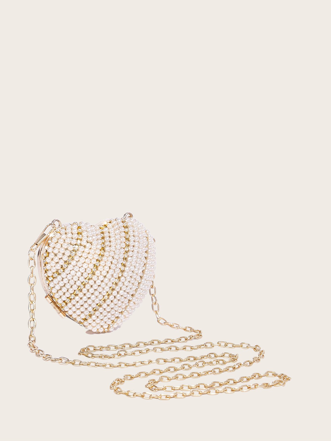 Polyester Lining Material Polyester Geometric Heart-shaped Evening Bags