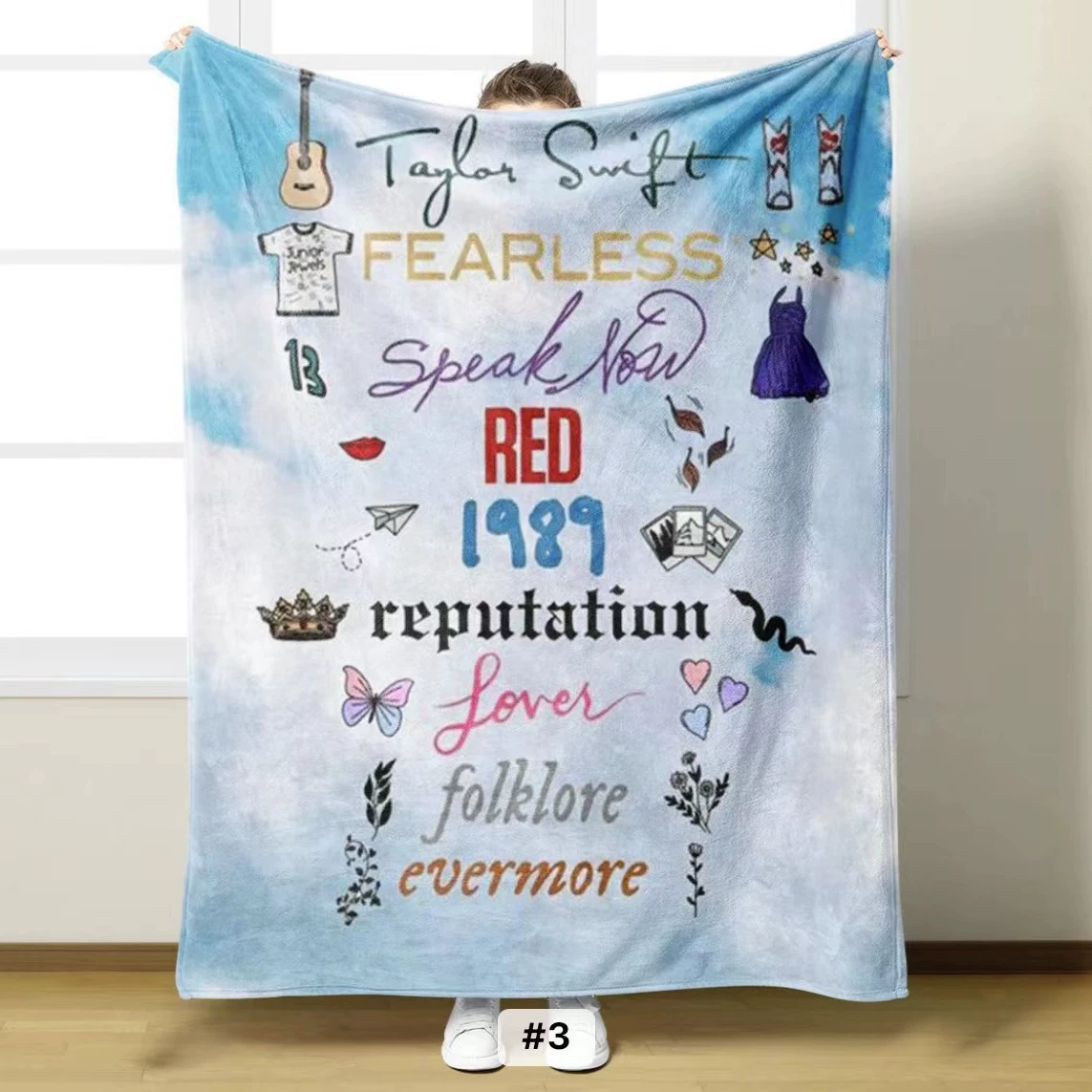Flannel duvet for party