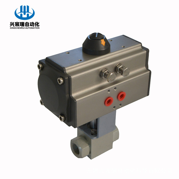KHB-G1/8-DH，KHB-G1/4-DH，KHB-G3/8-DH 带气动执行器高压球阀