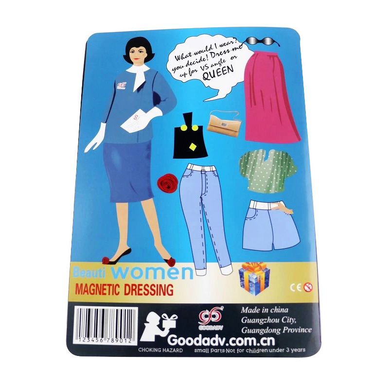 Best-Selling Products in Supermarkets Christmas Dress-Up Magnetic Puzzle Celebrity Dress-Up Puzzle Stickers Magnet Game
