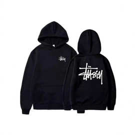 跨境秋冬连帽卫衣宽松休闲运动男女同款字母印花潮牌经典毛圈外套