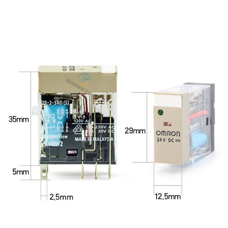 Omron, постоянный ток, электромагнитное реле, 24 В