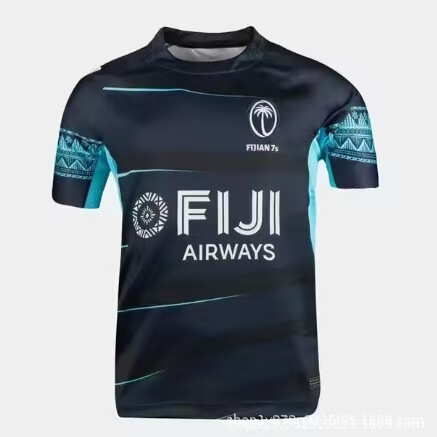Men's Rugby T-Shirt, Home Jersey, Fiji 7S Jersey, Crew Neck Men's Top Men's Rugby T-Shirt, Home Jersey, Fiji 7S Jersey, Crew Neck Men's Top