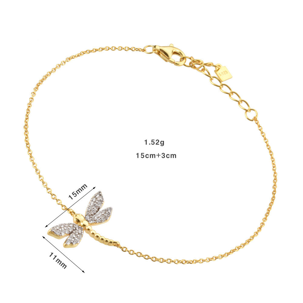 Simple Style Geometric Sterling Silver 18k Gold Plated White Gold Plated Bracelets display picture 1