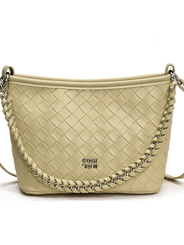 Comercio exterior transfronterizo cadena de moda tejida bolso de cubo portátil mujer 2025 nuevo estilo de alta calidad mochila de viaje
