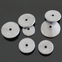 批发翻板钩铅坠远投海竿抛竿方块坠翻板垂钓铅坠通心钓鱼豆饼铅坠