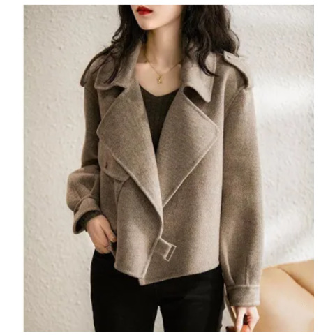 外贸原单意大利女装余单外单清仓出口欧货气质洋气毛呢短外套女秋