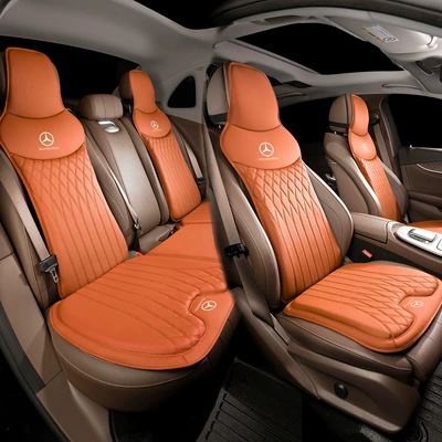 Waist support Mercedes-Benz Seat Cushion and - model-b-emma-orange-mercedes-benz-front-and-rear-seat-cushions-and-backrests-seven-piece-set