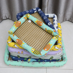Summer Cooling Mat Teddy Bed Vine Woven Cooling Cat Bed Cool Dog Sleep Bed Small Cat Pad Dog Cat Universal Bed
