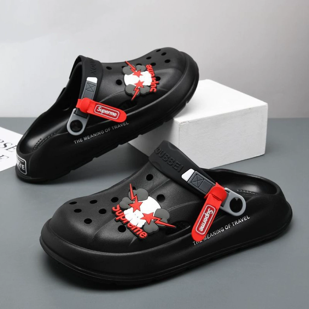 Туфли Crocs с толстой подошвой Мужские 2025 Новый Нескользящий толстая подошва Crocs, популярный стиль Легкие и дышащие пляжные баотоу сандалии