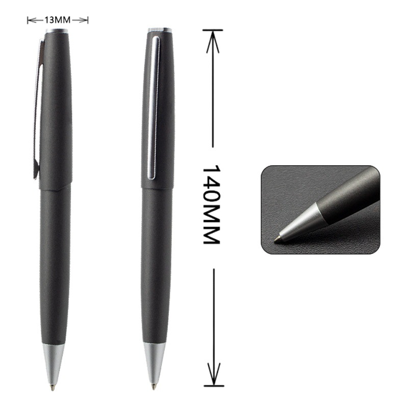 Metal esmerilado bolígrafo oficina de negocios firma pluma transfronteriza de alta gama metal publicidad pluma fabricante en stock suministro directo