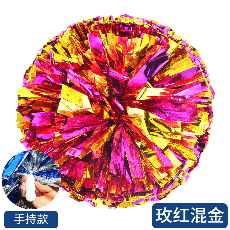 Porristas Bola de flores porristas mano flor mano sacudida flor danza rendimiento mano flor porristas flor bola de color rendimiento