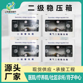 医院气体二级稳压箱 氧气二级减压箱 中心供氧系统流量计稳压箱厂