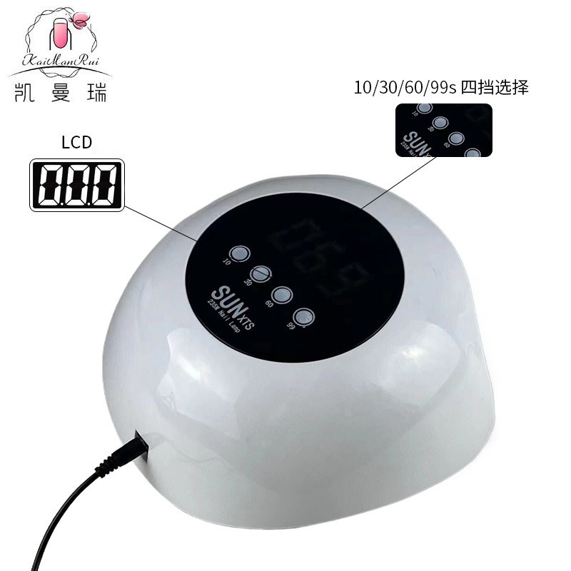 Lámpara de manicura 235W de alta potencia de manicura luz UV / LED doble fuente de luz para manicurista especial de manicura luz de horneado transfronteriza