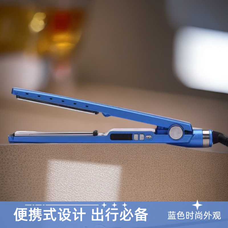 跨境三合一电夹板直发内扣刘海烫发螺旋卷发棒夹型梳子三件套|undefined