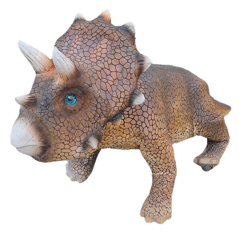 Perro robótico simulación de dinosaurio Tyrannosaurus Rex Dinosaurio eléctrico llamará modelo de movimiento paisaje parque de atracciones modelo de triceratosaurio