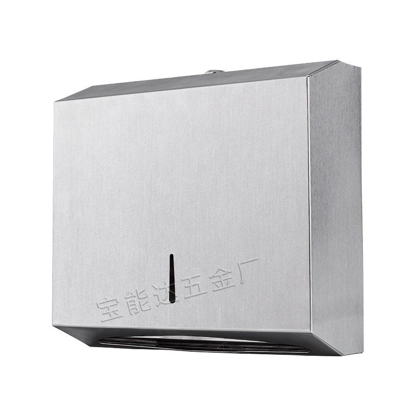 Caja del tejido del acero inoxidable 304, caja montada en la pared del tejido con la cerradura, caja de papel grande del rollo, transfronteriza