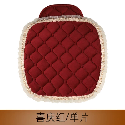 Wool pad – seat cushion warm cushion - festive-red-single-piece