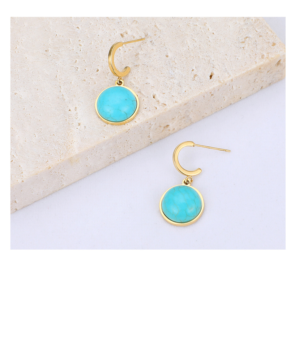 Geometric  Style 304 Stainless Steel No Inlaid Plating Earrings display picture 5