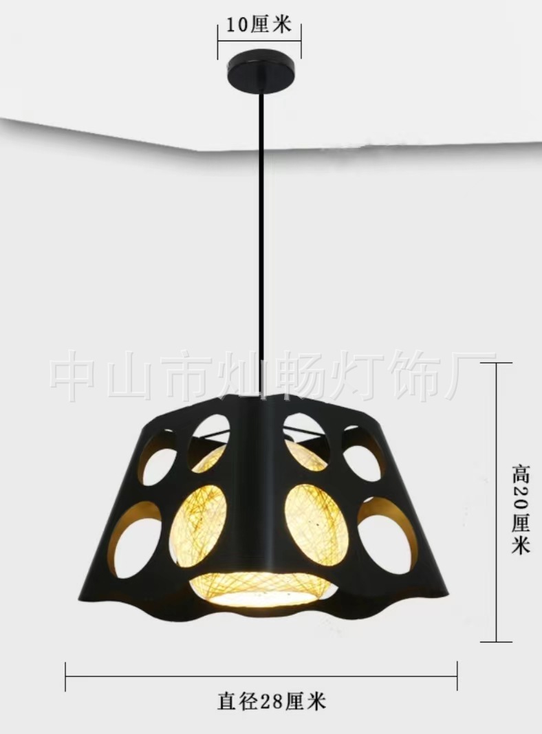 Estilo industrial nórdico personalidad creativa simple restaurante moderno Hotpot Bar Bar Barbería Landelier de cabeza única