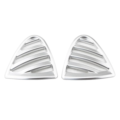 Suitable for Nissan Jinke front panel air outlet air outlet decorative frame air conditioning air outlet frame car interior modification (Car interior film) - painted-silver2