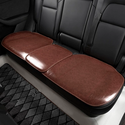 Seat cushion, seat cover — Car Summer Seat - type-a-oil-wax-leather-caramel-brown-rear-seat