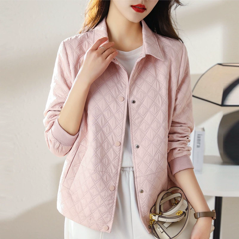 Spring autumn fashionable short jacket for mother, Chanel style, 2024 years, loose fit, western style