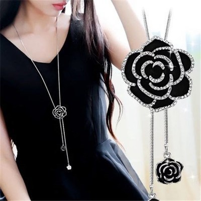 2023 new accessories simple high-grade sweater chain autumn and winter long necklace pendant accessories sweater chain