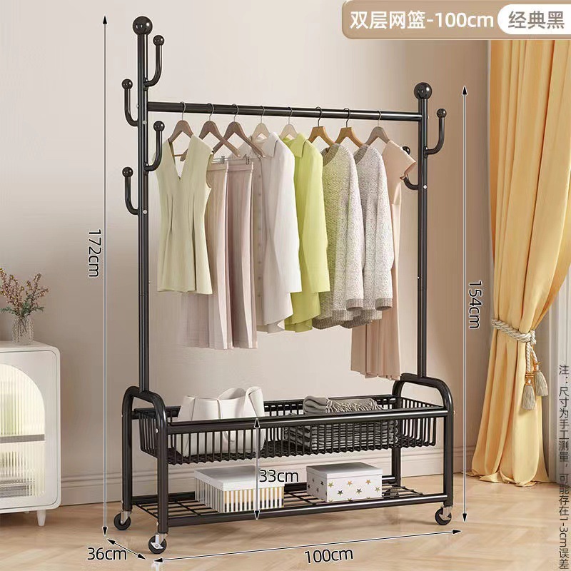 [2024 새로운] 100 클래식 블랙 더블 레이어 바구니