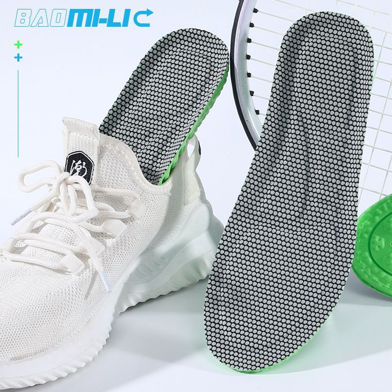 ZOOM que absorbe los golpes de baloncesto de alta elasticidad que absorbe el sudor desodorante suave plantilla Cojín de aire deportivo que absorbe los golpes para hombres y mujeres con sensación de caca engrosada