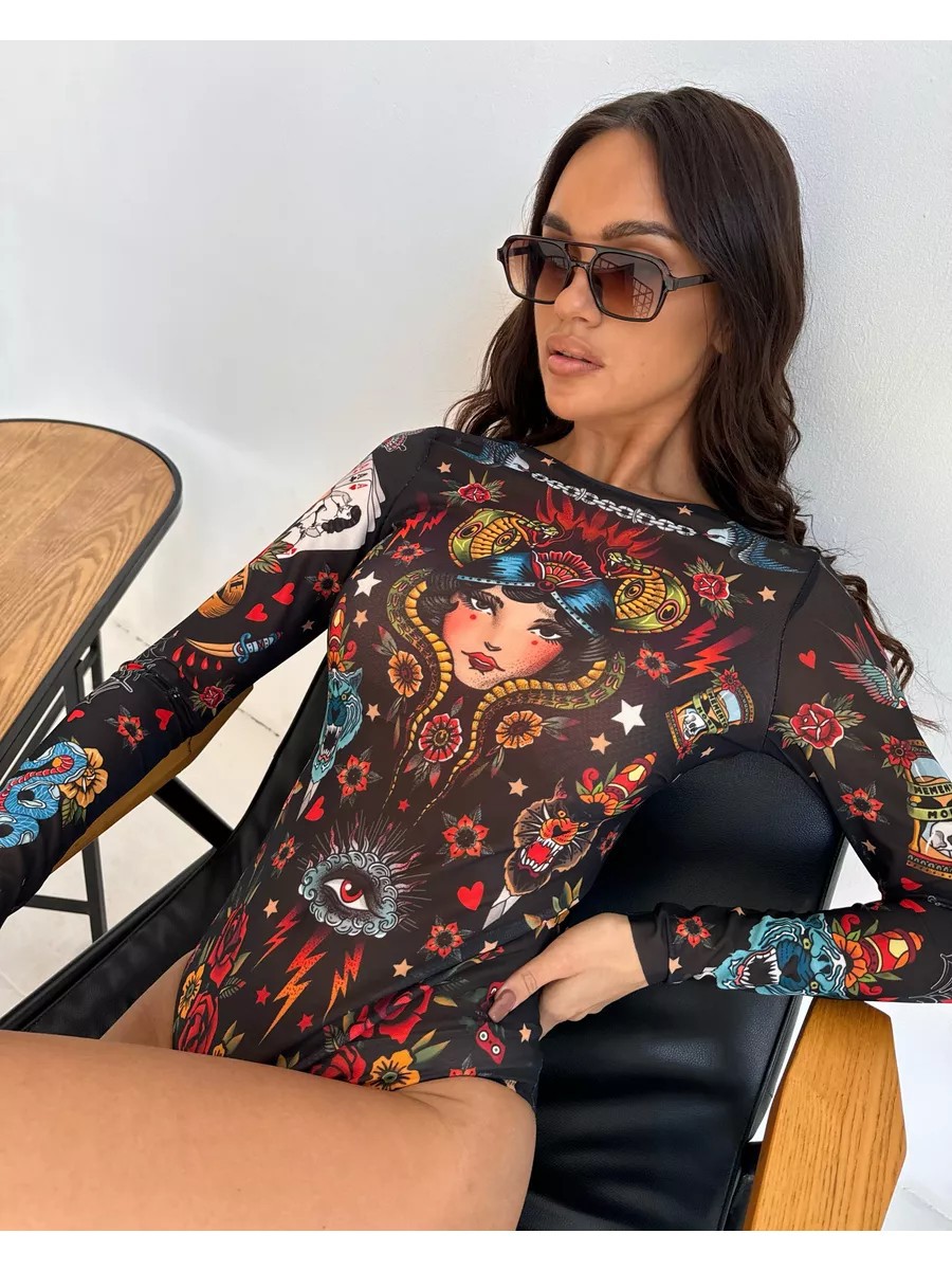 Купальникдлязагара traje de baño de bikini ajustado de una pieza con estampado