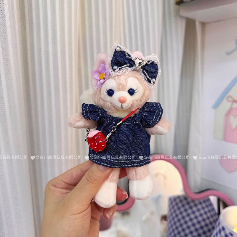 玲娜貝児の青い真珠のお姫様のスカートはぬいぐるみのかばんをつけてキーホルダーのメーカーを包んで直接販売します。|undefined